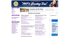 Desktop Screenshot of mp3backingtrax.com
