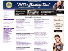 Tablet Screenshot of mp3backingtrax.com